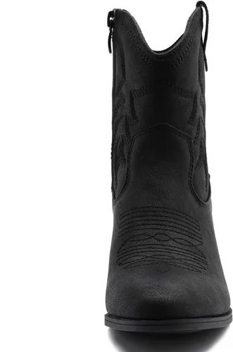 Vista 6 de GLOBALWIN Botas vaqueras marrones para mujer 22yy10 negro2