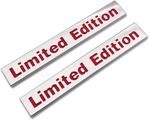 Vista 9 de 2X Emblema de Logo de Edición Limitada de Metal Cromado Insignia Auto 3D Premium Calcomanía Trasera del Maletero del Coche Calcomanía Lateral