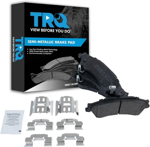 Vista 81 de TRQ Pastillas de freno delanteras semi metálicas compatibles con Ford Expedition 2018-2021 F-150 2018-2020 Lincoln Navigator 2018-2022