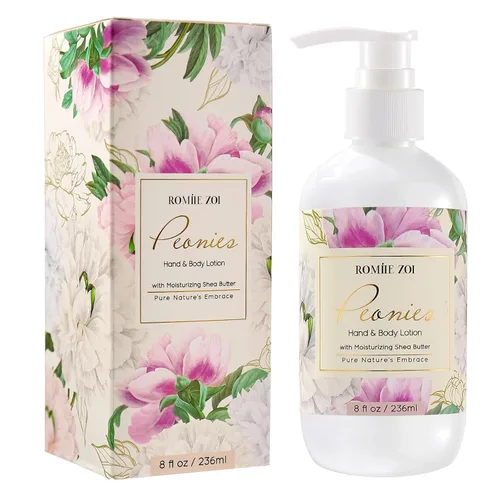 Vista 28 de ROMIIE ZOI Loción diaria para manos y cuerpo con manteca de karité hidratante - Jardín de primavera con aroma a felicidad botánica - 236 ML / 8 FL OZ