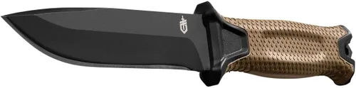 Vista 2 de Gerber Strongarm - Cuchillo de hoja fija (borde liso, color marrón coyote)
