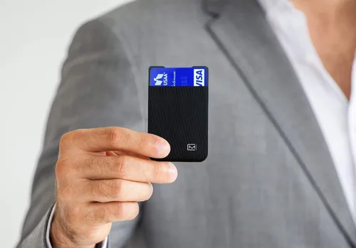 Vista 22 de Modern Carry Cartera delgada para tarjetas de crédito ultrafina