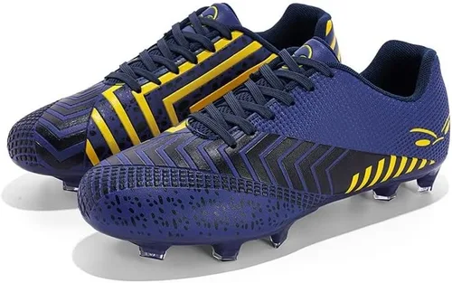 Vista 4 de TOLLN Zapatos de fútbol atléticos para hombre, tacos de fútbol para exteriores