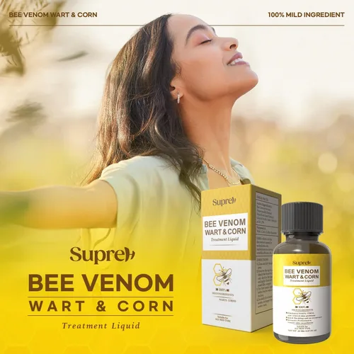 Vista 7 de SupreH Eliminador de verrugas de veneno de abeja de acción rápida: congelación de verrugas con ácido salicílico y crema de veneno de abeja
