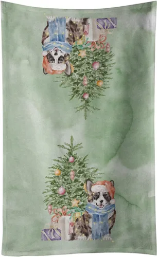 Vista 71 de Caroline's Treasures Toalla de cocina Christmas English Bulldog #2, 15 X 28, multicolor