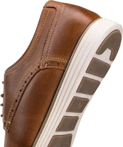 Vista 5 de Vostey Zapatos de vestir de cuero para hombre, zapatos de vestir casuales para hombres, zapatos de cuero Oxford para hombres