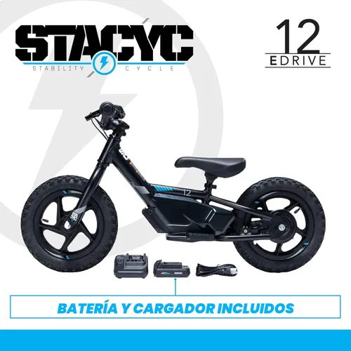 Vista 6 de STACYC Bicicleta eléctrica de equilibrio 12eDRIVE para niños de 3 a 5 años