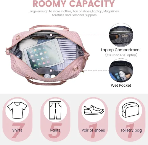 Vista 3 de LOVEVOOK Bolsa Weekender para mujer