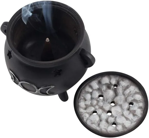 Vista 3 de Green Tree Triple Moon - Soporte para incienso, color negro