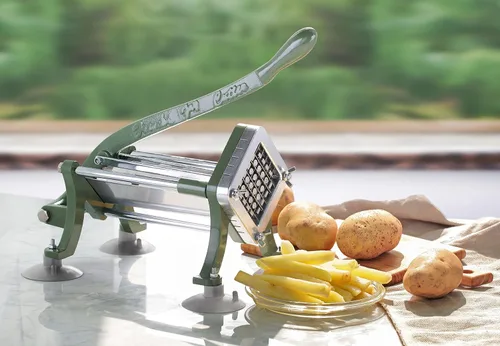 Vista 2 de New Star Foodservice - Cortador de papas a la francesa para freír, de grado comercial + piezas de repuesto
