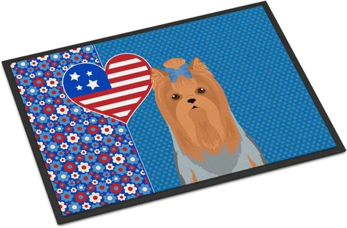 Vista 33 de Caroline's Treasures WDK5119JMAT Airedale Terrier USA - Tapete para interiores o exteriores, 24 x 36 pulgadas, tapete para puerta delantera