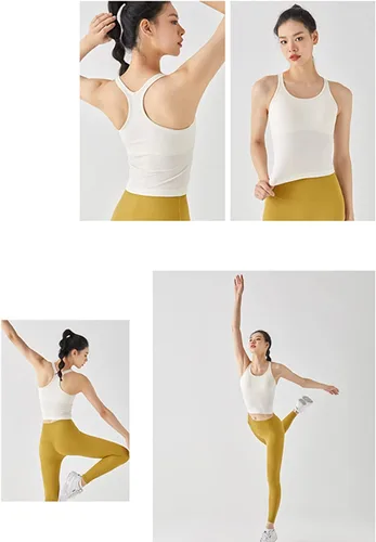 Vista 112 de sphinx cat - Camiseta corta de entrenamiento para mujer, camiseta sin mangas, acanalada, con espalda cruzada y brasier integrado