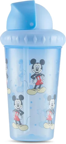 Vista 7 de Disney Vasos Sippy para Niños Pequeños para Niños y Niñas Paquete de Dos Vasos Sippy de 10 Onzas con Pajita y Tapa Botella de Agua de Viaje