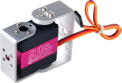 Vista 2 de RDS3218 - Servo digital de doble eje U de 44.1 lbs, servo digital a control remoto, brazo robot, servo de engranaje de metal completo de alto par