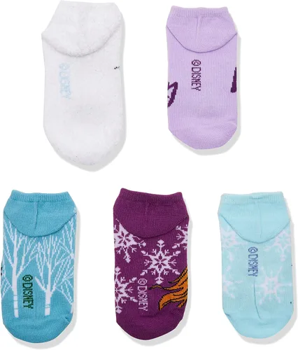 Vista 3 de Disney Frozen - Paquete de 5 calcetines invisibles para niñas