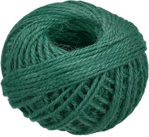 Vista 13 de MECCANIXITY Cuerda de yute de 164 pies de 0.079 in, cuerda de yute, cuerda de yute natural, color beige, para manualidades, jardinería, agrupación
