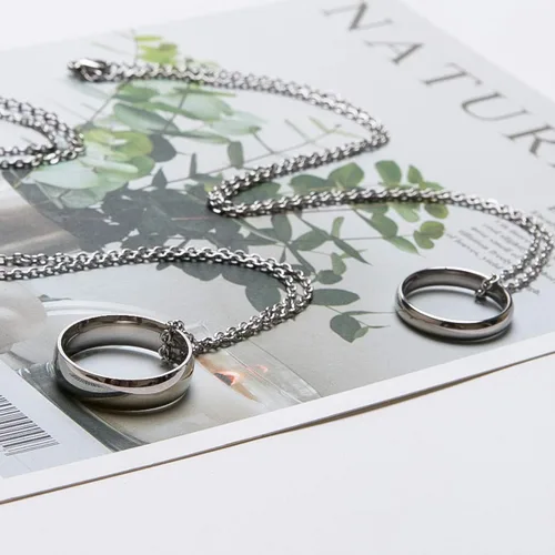 Vista 6 de Fanery Sue - Anillo personalizado para parejas anillos colgantes