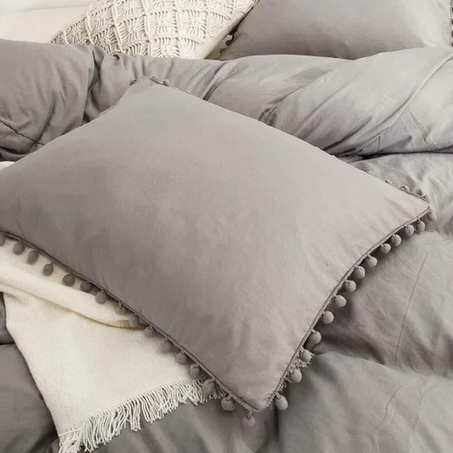 Vista 39 de Edredón hippie puro con borlas para dormitorio, manta bohemia con flecos indios, funda de edredón de algodón para mujer con fundas de almohada