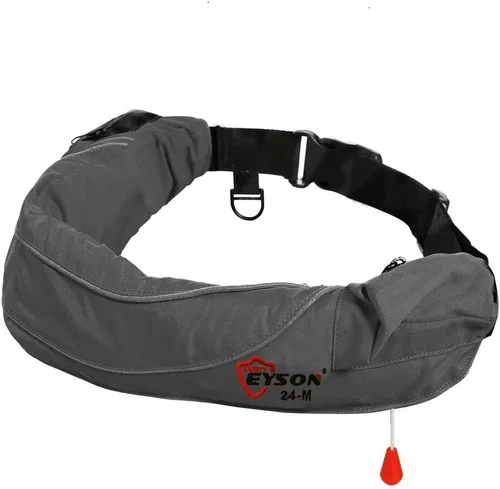 Vista 8 de Eyson - Cinturón inflable tipo chaleco salvavidas - Manual. 600 negro