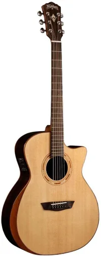 Vista 3 de Washburn Comfort Series USM-WCG20SCE Guitarra Acústica-Eléctrica Natural