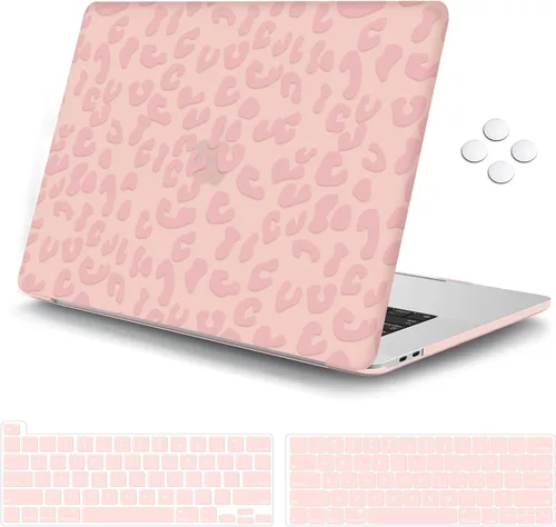 Vista 10 de iCasso Funda para MacBook Pro de 13 pulgadas M2 2025 A2338 Rosa Floral 1-Rosa Boho Floral