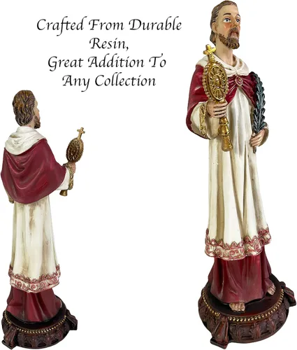 Vista 5 de Urbalabs Estatua de San José Santos Católicos Estatuas Religiosas Figuras religiosas 13 pulgadas Estatua del Sagrado Corazón de Jesús Crucificado
