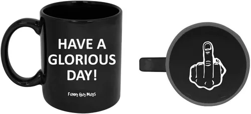 Vista 11 de Funny Guy Mugs Calm You Shall Keep And Carry On You Must - Taza de café de cerámica de 11 onzas, taza de café divertida ideal para mujeres