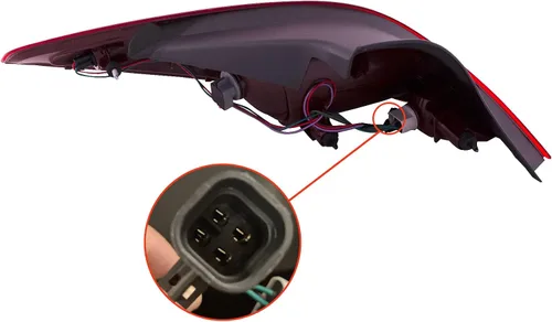 Vista 2 de Luz trasera compatible con Pontiac G6 Coupé 2005-2009 lámpara trasera derecha para pasajeros