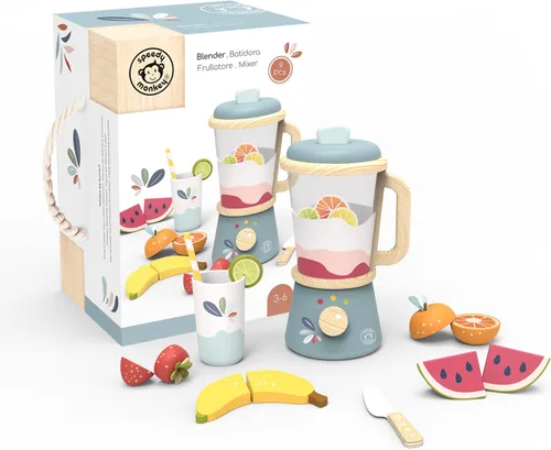 Vista 10 de SPEEDY MONKEY Juego de Máquina de Café de Madera para Niños – Certificado FSC Juego de Simulación de Cafetera Espresso, Conjunto de Café de Juego