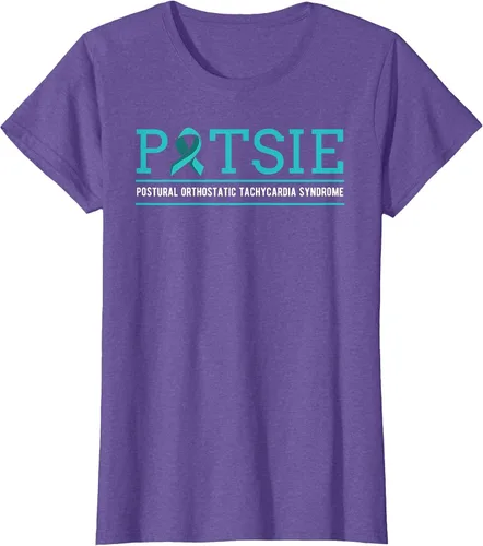 Vista 7 de POTS Dysautonomia Turquoise Ribbon Autonomic Dysfunction T-Shirt Asphalt Grey