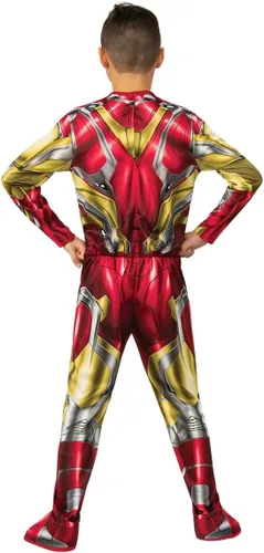 Vista 2 de Rubies Marvel Avengers: Endgame Disfraz y máscara de Iron Man para niños, pequeño, rojo