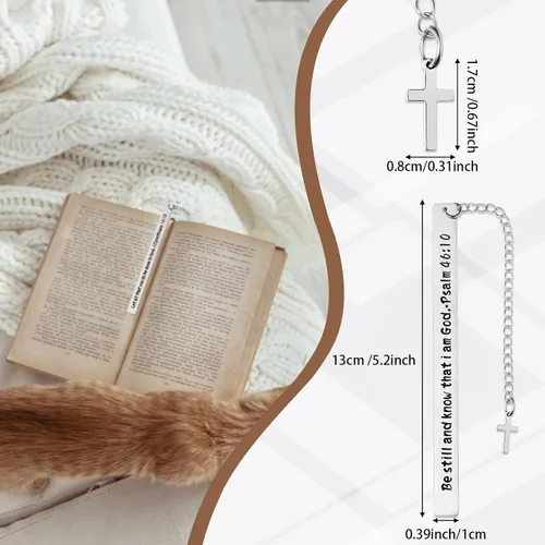 Vista 2 de Thenshop 10 marcapáginas de la Biblia, regalos de graduación 2026, regalos de bautismo para niñas adolescentes, marcadores cristianos para mujeres