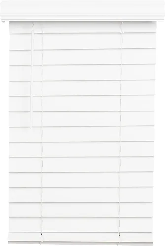 Vista 2 de Lotus & Windoware Sin Cable, Persiana de Madera Sintética de 2-1/2 Pulgadas, Persianas para Ventanas, Persianas y Cortinas, Persianas para Ventanas
