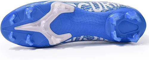 Vista 3 de ailishabroy Zapatos de fútbol para niño grande FgAg High Top Spikes Zapatos de fútbol para entrenamiento profesional Césped Hombres al aire libre