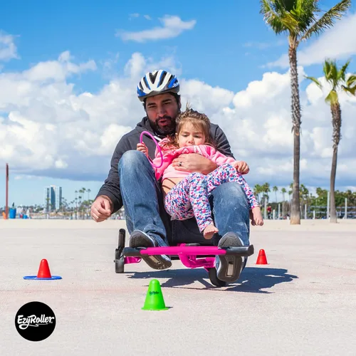Vista 5 de EzyRoller New Pro-X Ride On - Juguete para niños y adultos - Rosa