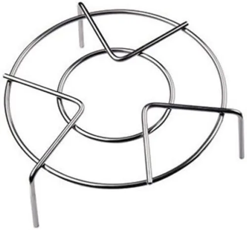 Vista 8 de Steamer Basket Rack Set, Divider 21cm Stainless Steel 3pcs Elevated Feet, Removable Divider, Dishwasher Safe, for Eggs, Dumplings, Steam Cooking