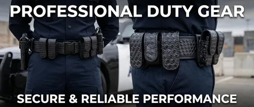 Vista 7 de ROCOTACTICAL Protectores de cinturón de doble presión, para cinturón de servicio de 2.25 pulgadas, paquete de 4