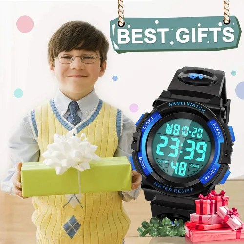 Vista 7 de Dodosky Reloj impermeable multifuncional LED para niños - Regalos para niños