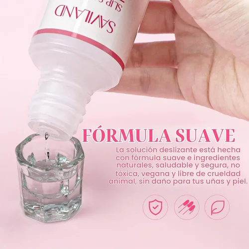 Vista 3 de Saviland Kit de solución deslizante de gel de polietileno, solución 01- Rosa