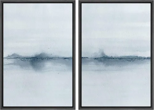Vista 46 de SIGNWIN Lienzo enmarcado para pared, ilustraciones abstractas texturizadas en tonos beige terrosos, arte moderno, decorativo, contemporáneo