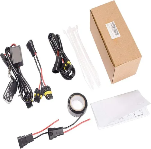 Vista 8 de Kit de arnés de cableado con control remoto inalámbrico para barra de luz LED de 12 V, soporta 1/2 cables, 4 modos