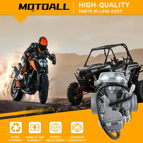 Vista 2 de MOTOALL Kit de carburador y bomba de combustible para Polaris Sportsman 400 500 700 300 335 600 Magnum 325 Trail Blazer 330 2520227