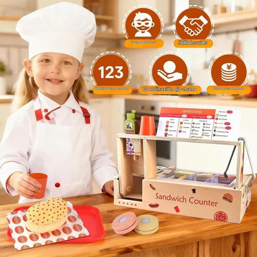 Vista 5 de Juguete plegable del fabricante de sándwich, contador de sándwich