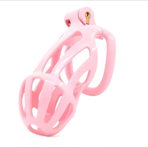 Vista 11 de Jaula de castidad masculina impresa en 3D con 5 anillos para hombres BDSM juguete sexual esclavo herramienta virginidad para hombres restricción