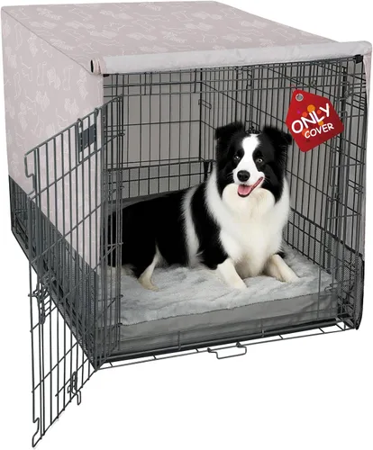 Vista 24 de Explore Land Funda transpirable para jaula de perro, ventilación de malla de 4 lados, funda básica para perrera para mascotas, todos los lados