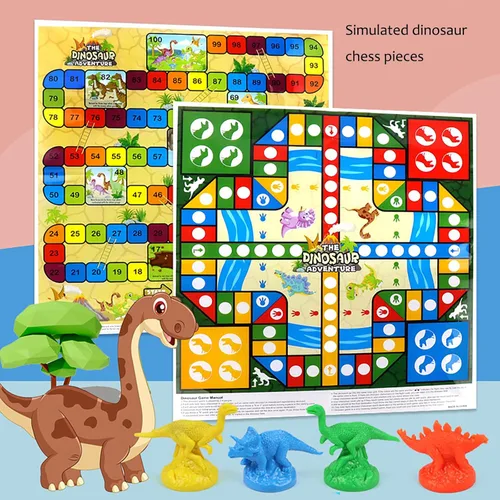 Vista 4 de Juego de mesa Juguetes educativos para principiantes, juego familiar portátil para adultos, regalos (ajedrez volador dinosaurio, 6611)