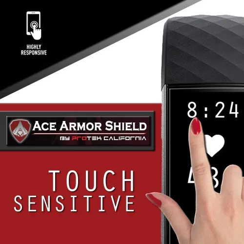 Vista 6 de ACE ARMOR SHIELD - Protectores de pantalla premium para Fitbit Charge 6 y Charge 5 (Charge 4)