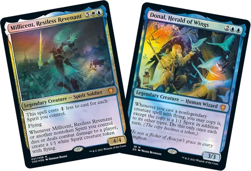 Vista 4 de Magic: The Gathering Innistrad: Crimson Vow Commander Deck – Escuadrón de Espíritus (Blanco-Azul)
