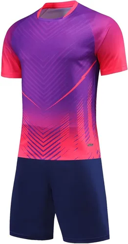 Vista 4 de Camiseta de fútbol para niños, camiseta y pantalones cortos de entrenamiento para equipo deportivo