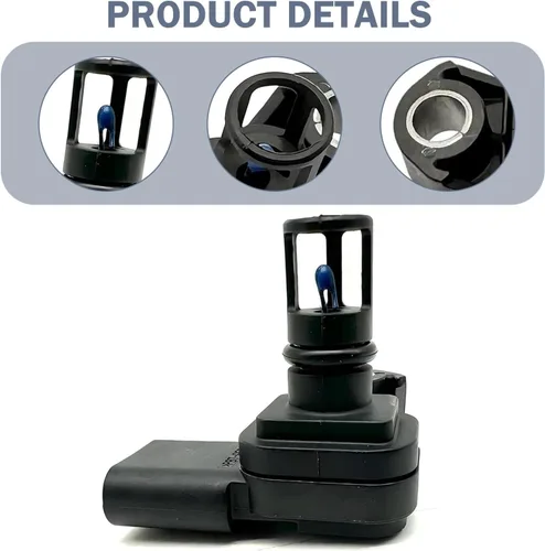 Vista 3 de Shakas Sensor de mapa de presión absoluta del colector, sensor de presión de admisión automotriz, repuesto OEM #12681993 12670600 12707766 5S15725